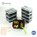 3-compartment Microwave Container FDA Approved BPA free plastic food container